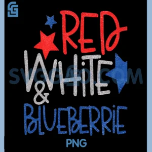 Red, White and Blueberries PNG, Patriot USA PNG