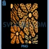Floral Boho Flowers Cute PNG, Animals Girls Leopard Print PNG