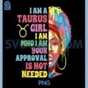 Taurus Girl Black PNG, Taurus Zodiac Sign Melanin PNG, Taurus Birthday PNG