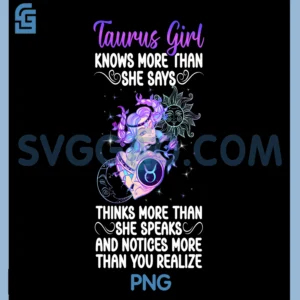 Taurus Girl PNG, Taurus Zodiac Sign PNG, Taurus Birthday PNG
