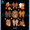 Thankful Teacher Turkey PNG, Coquette Bow Teacher PNG, Thanksgiving PNG