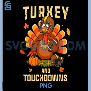 Thanksgiving Turkey PNG, Touchdowns Football PNG