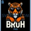 Vintage Retro Cool Tiger PNG, Bruh Graphic PNG 2 Vintage Retro Cool Tiger PNG, Bruh Graphic PNG