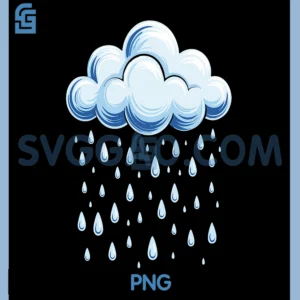 White Clouds Rain Drop PNG, Rain Drops PNG