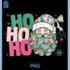 Pink Brushstroke Merry PNG, Coquette Christmas PNG, Ho Ho Ho Santa Hat PNG