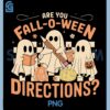 Are You Fall-o-ween Directions PNG, Halloween Ghost Teacher PNG