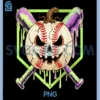 Baseball Pumpkin Halloween PNG, Baseball Drip Spooky Halloween PNG