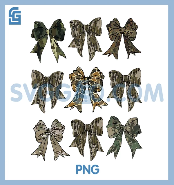 Camouflage Old Camo PNG, Bow Camo Coquette PNG, Bow Hunting PNG – SVGGAO