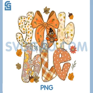 Cute Gobble PNG, Gobble Turkey PNG, Pilgrim Little ThanksgivingPNG