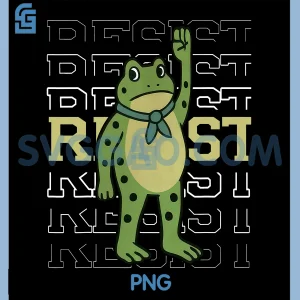 Resist Frog PNG, Portland Frog Protest PNG