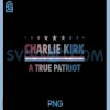 Charlie Kirk Rip PNG, Vintage Patriotic USA PNG