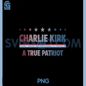 Charlie Kirk Rip PNG, Vintage Patriotic USA PNG