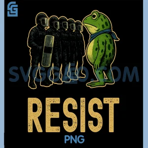 Resist Frog PNG, Resist Portland Frog PNG