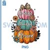 Thankful Grateful Blessed PNG, Coquette Bow PNG, Floral Pumpkin Fall PNG