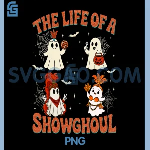 The Life of a Showghoul PNG, Funny Halloween Ghost PNG