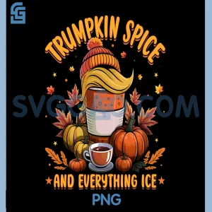 Trumpkin Spice and Everything ICE PNG, Liberal Fall Halloween PNG