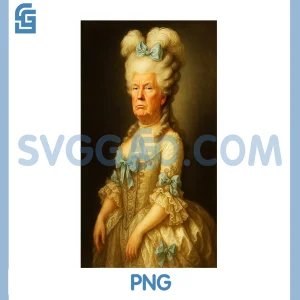 Trumpy Marie Antoinette PNG, Funny Trump PNG