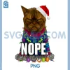 Ugly Christmas Cat Meme PNG, Grumpy Face Mood Disgusted PNG