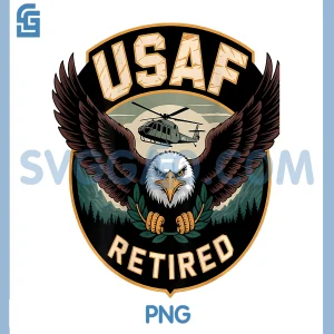 USAF Eagle Retired PNG, Veteran Pride PNG