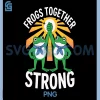 Vintage Frogs Strong PNG, Resist Portland Frog Protest PNG