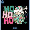 Pink Brushstroke Merry PNG, Coquette Christmas PNG, Ho Ho Ho Santa Hat PNG