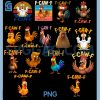 F-Caw-F Funny Chicken PNG Bundle, Humor F-Caw-F Bundle PNG, Quote Rooster Meme PNG