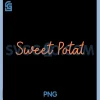 Sweet Potato and Kind of Rude PNG, Potato Funny Quote PNG