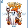 Cute Ghost Trick Or Treat Candy PNG, Bruh Ghost Halloween PNG