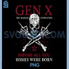 Cool Gen X Est. 1973 PNG, Badass Generation Skull Skeleton PNG
