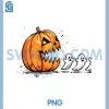 Funny Spooky Halloween PNG, Pumpkin Chasing Ghosts PNG