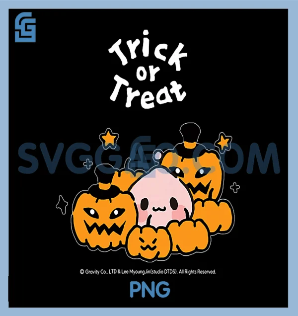2025 Halloween Ragnarok PNG, Pink Poring & Pumpkin PNG – SVGGAO