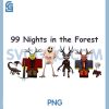 99 Nights Halloween PNG, Gamer Deer in The Forest PNG