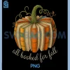 All Booked for Fall Book PNG, Pumpkin Reading Halloween Teacher PNG