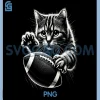 American Football PNG, Funny Cat PNG