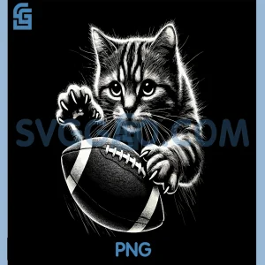 American Football PNG, Funny Cat PNG