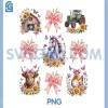 Animals Cow Chicken Horse PNG, Tractor Flower Farm PNG 2 Animals Cow Chicken Horse PNG, Tractor Flower Farm PNG