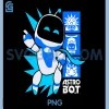 Astro Bot Rescue Mission PNG, Victory Pose Game PNG