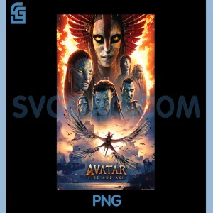 Avatar Fire and Ash Official PNG, Movie Theatrical Poster PNG