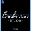 Babcia est 2026 PNG, New Baby Reveal Ideas Polish PNG 1 Babcia est 2026 PNG, New Baby Reveal Ideas Polish PNG