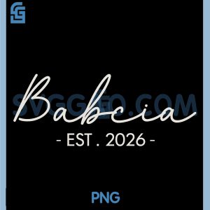 Babcia est 2026 PNG, New Baby Reveal Ideas Polish PNG