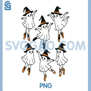 Ballet Ghost Ballet Dancer PNG, Spooky Dance Teacher Halloween PNG