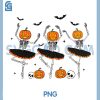 Ballet Pumpkin Dancing PNG, Skeleton Scary Halloween PNG