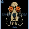 Basset Hound Dog Halloween PNG, Pumpkin Sunglasses PNG, Spooky Design PNG