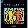 Best Buddies Friendship PNG, Retro Graphic Dancing PNG
