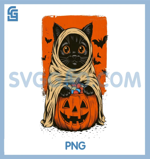 Black Cat PNG, Halloween Pumpkin PNG – SVGGAO