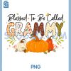 Blessed Grammy Pumpkin PNG, Fall Autumn Thanksgiving PNG