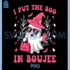 Boujee Boo JEE PNG, Spooky Ghost Pink PNG, Halloween Pumpkin PNG