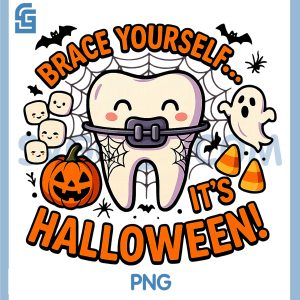 Brace Yourself Funny PNG, Tooth Halloween PNG