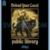 Defend Your Local Public Library PNG, Funny Knight Cat PNG 2 Defend Your Local Public Library PNG, Funny Knight Cat PNG