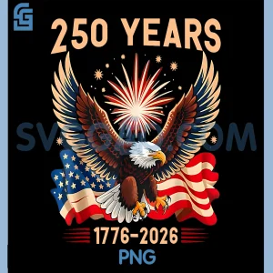 Eagle 250th Anniversary PNG, Celebration 250 Years USA Retro PNG